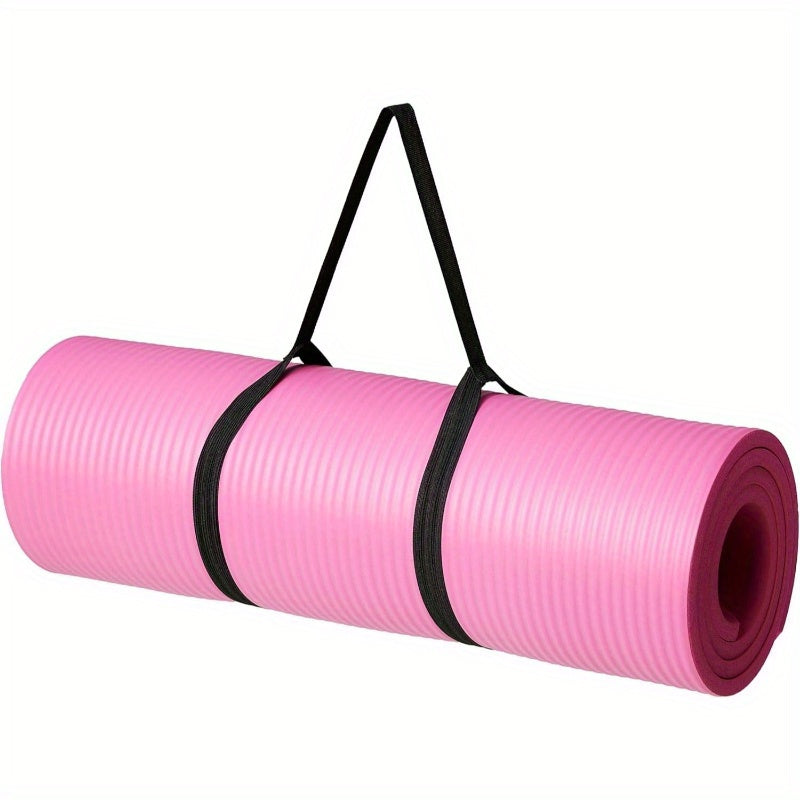 Extra Thick Yoga Mat with Carrying Strap for Fitness Workouts