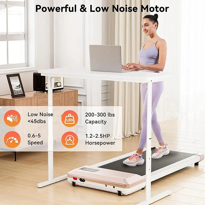 Superun 2in1 Home Office Walking Treadmill With App