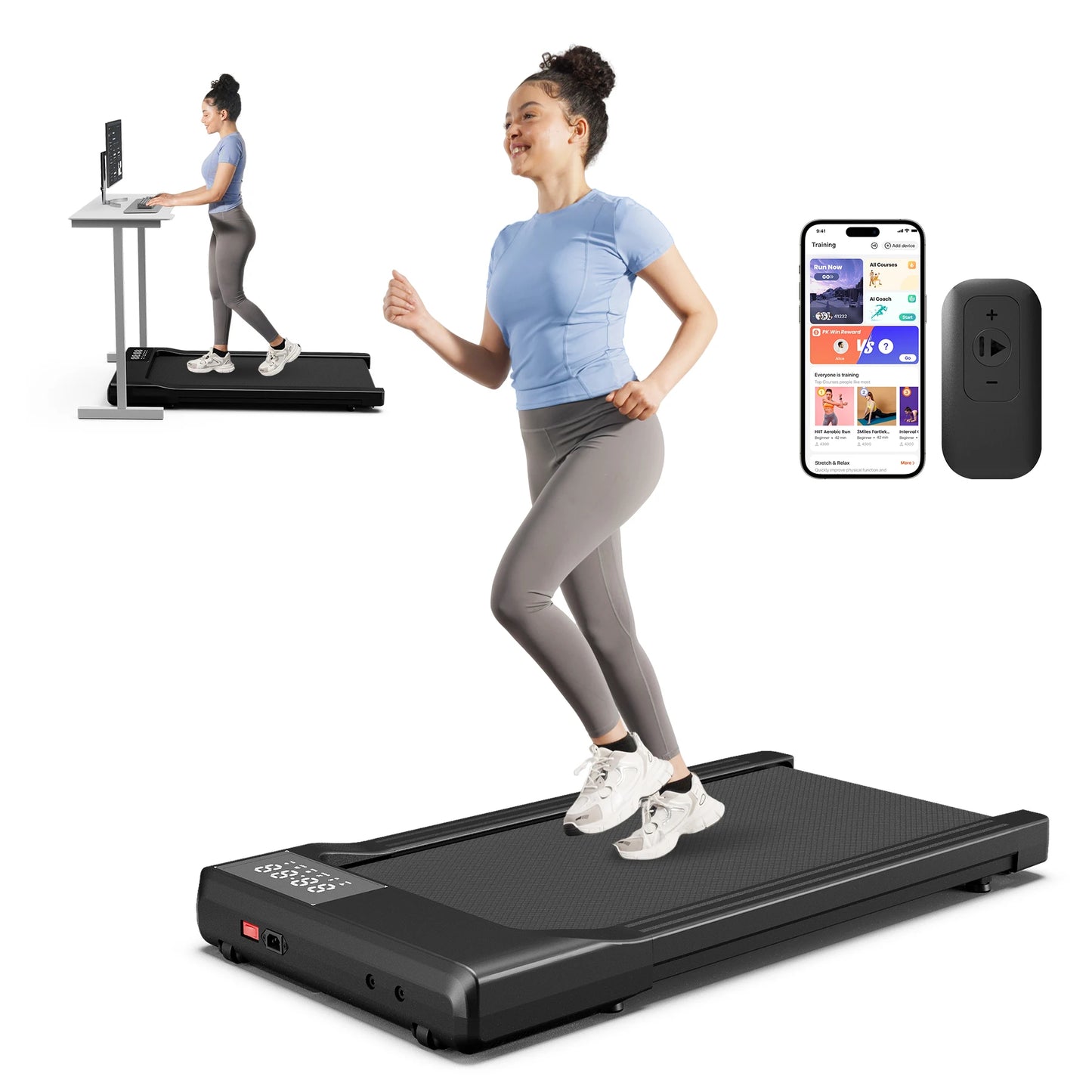 Superun 3-in-1 Comprehensive Treadmill With 2.5HP Ultra-Quiet Drive System HomeOffice
