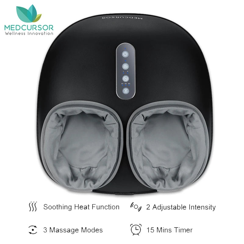 Medcursor Foot Massager With Heating Shiatsu Deep Kneading Therapy Machine