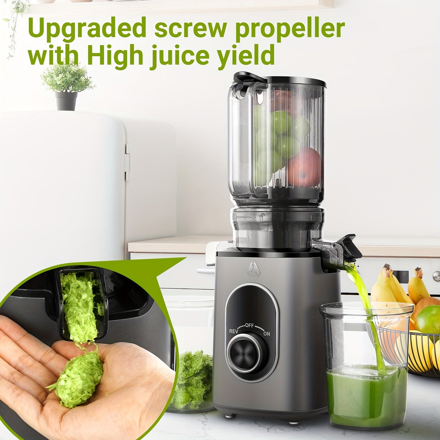 Ea Slow Masticating Juicer Portable Cold Press For Home Use