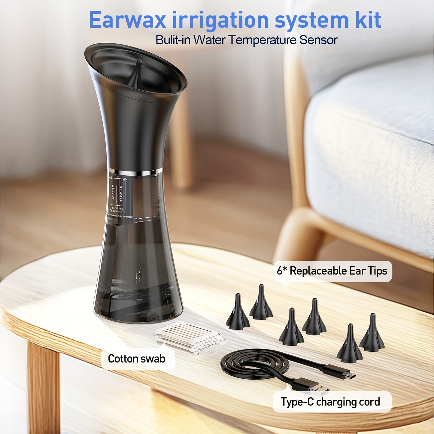 Upgraded Ear Wax Removal Tool with Adjustable Modes and USB Charging