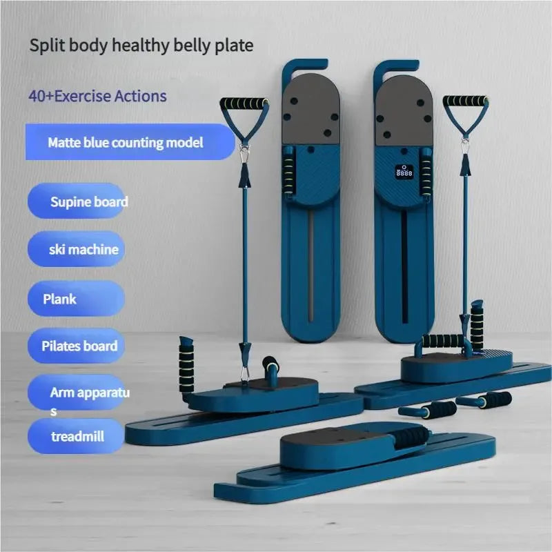 Split Pilates Balance Board 40+ Exercise Movements Multifunctional Fitness Tool