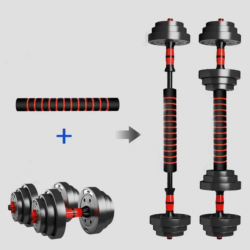 Adjustable Dumbbell Barbell Set for Home Gym Strength Training