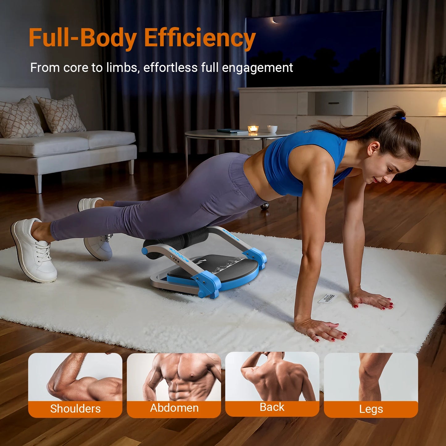 MERACH Ab Machine For Stomach Workout With Adjustable Resistance 330Lbs