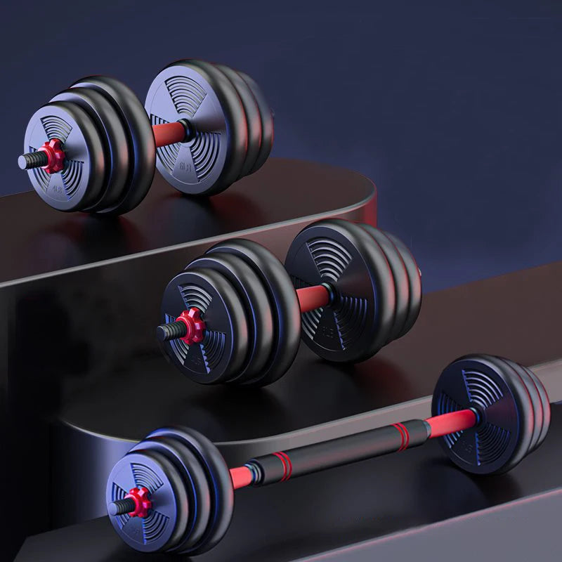 Adjustable Dumbbell Barbell Set for Home Gym Strength Training