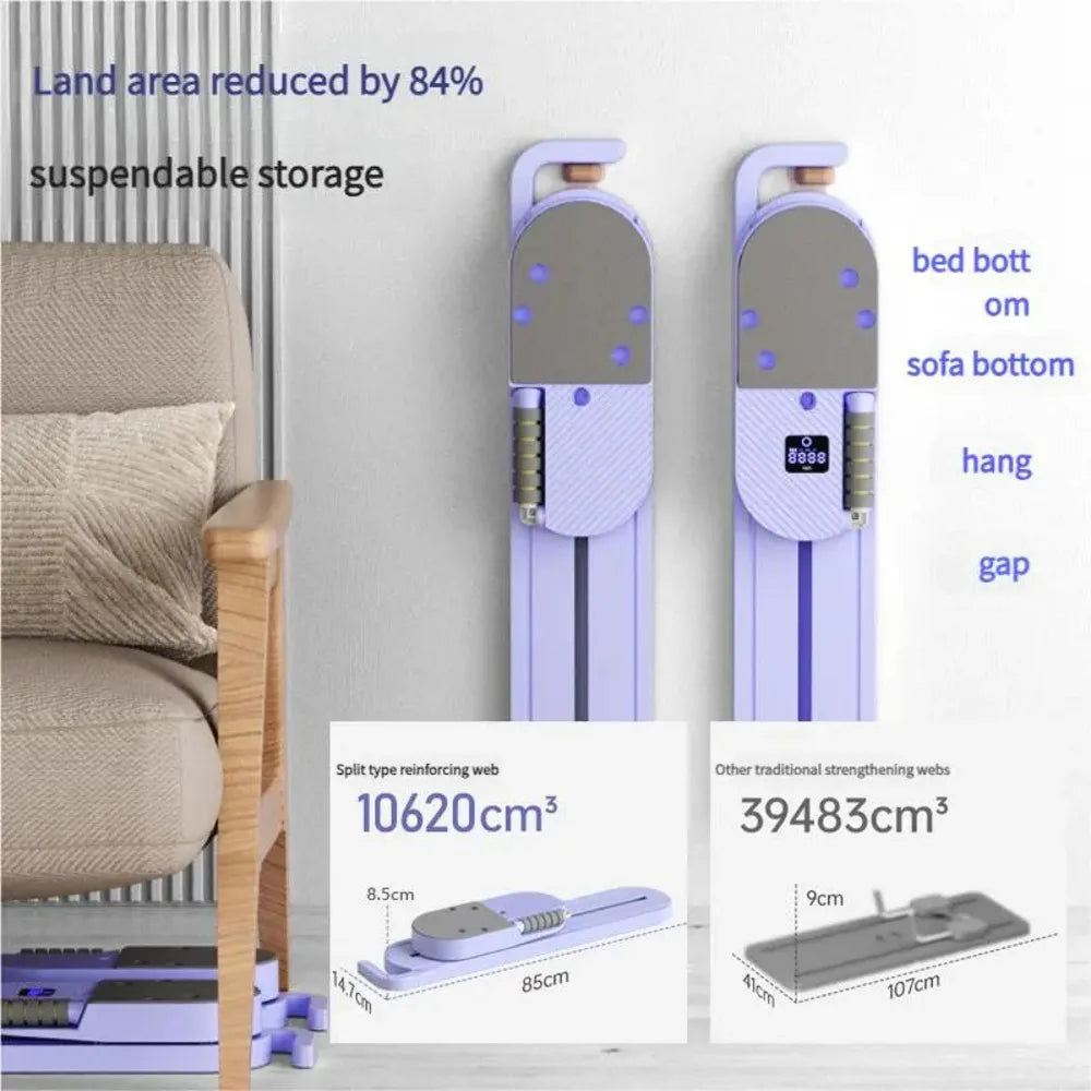 Split Pilates Balance Board 40+ Exercise Movements Multifunctional Fitness Tool