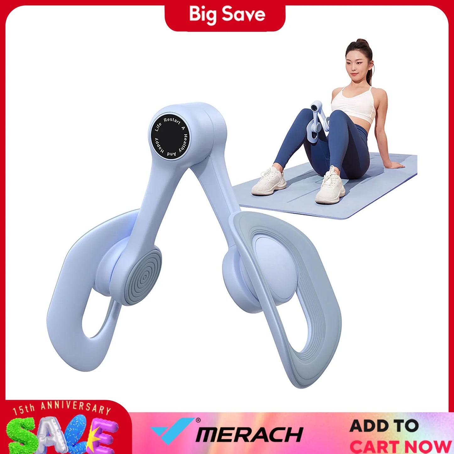 MERACH Thigh Trainer Pelvic Floor Muscle Trainer Inner Thigh Workout