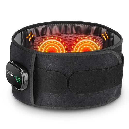 Hailicare Heating Vibration Massager Belt With Red Light Therapy