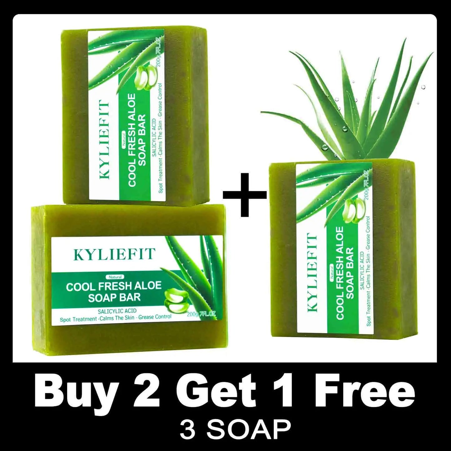 AILKE Aloe Vera Soap For Clear Skin And Hydration