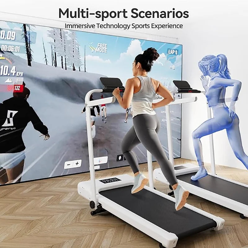 Driving Walking Pad Treadmill With 9 Percent Incline Under Desk For Home Office Portable