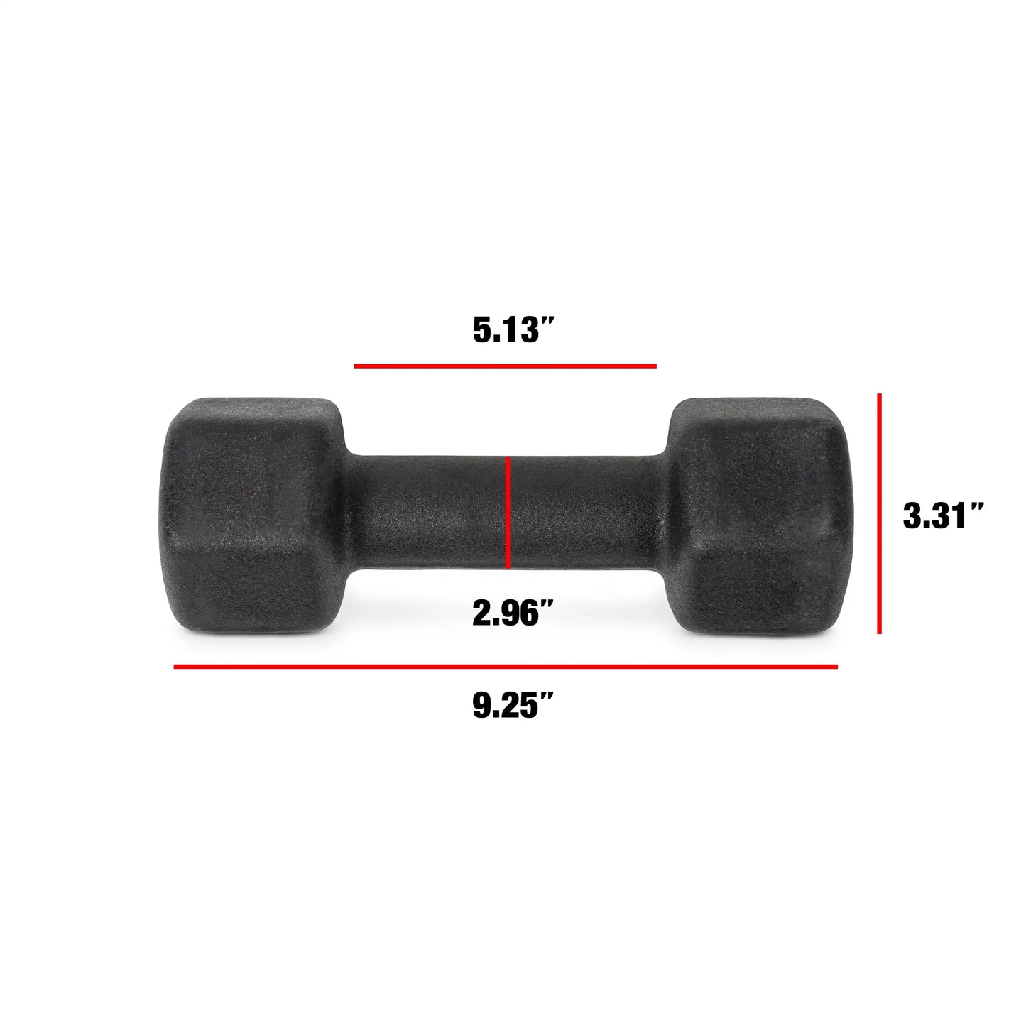Neoprene Dumbbells 9 Lb Pair Non Slip Quiet Hand Weights