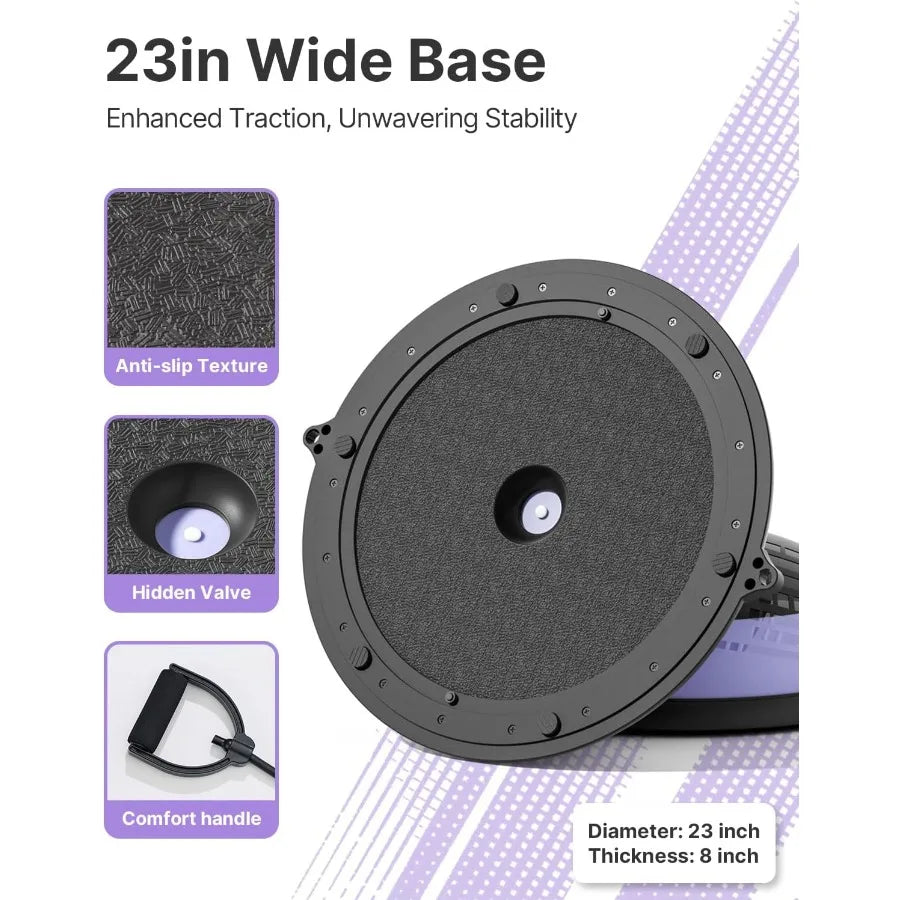 SHXI Balance Ball Trainer Durable Half Yoga Ball For Workouts