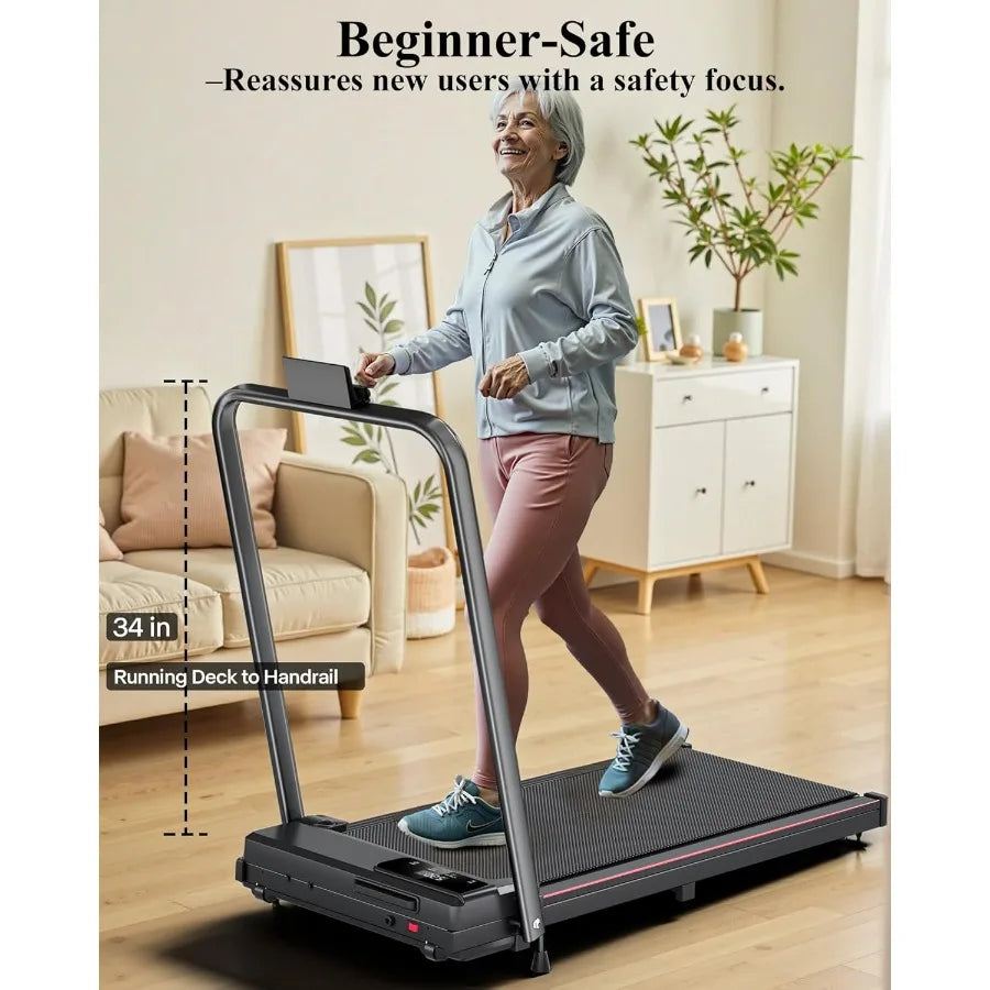 XMSJ Walking Pad Treadmill Under Desk With Incline And Bluetooth