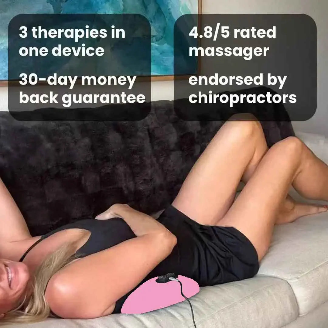 Emeka 3-In-1 Back Massager Pillow for Waist Pain Relief