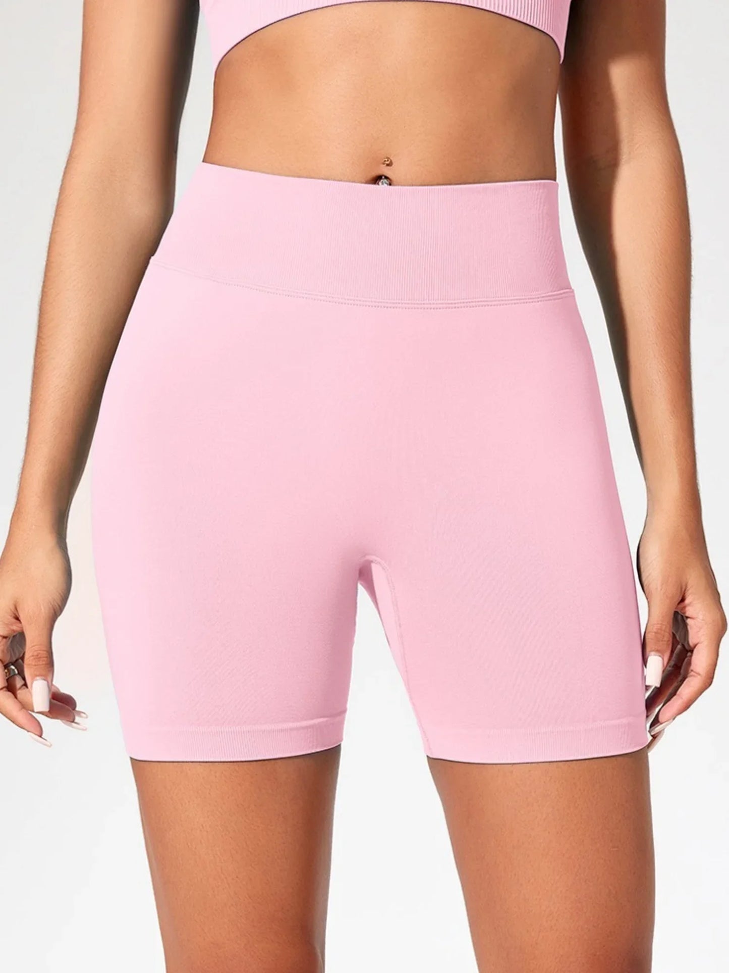 High Waisted Yoga Shorts For Women Seamless Fitness