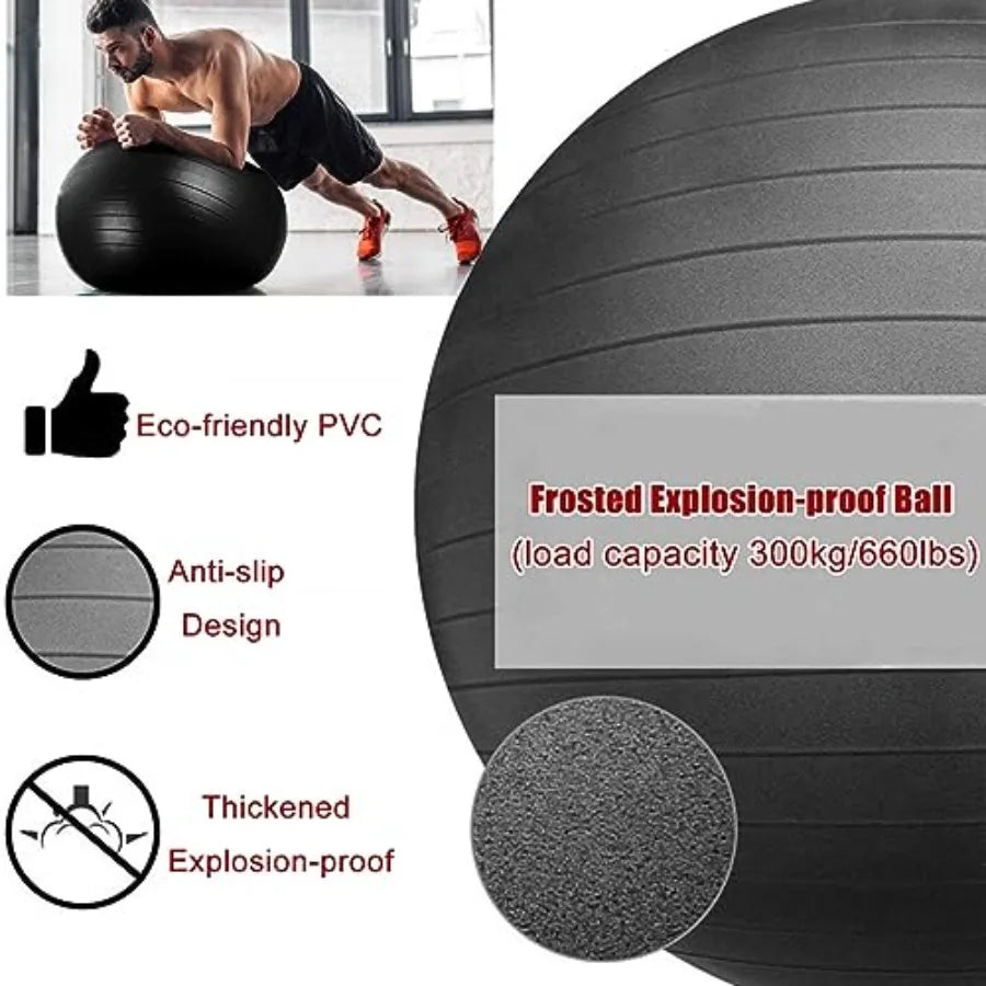 XMSJ Ergonomic Office Yoga Ball Chair With Wheels For Adults
