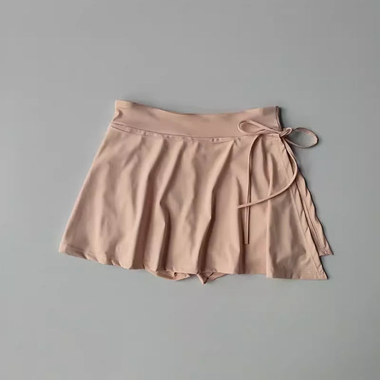 Women 2 In 1 Running Sports Skirt Shorts High Waist