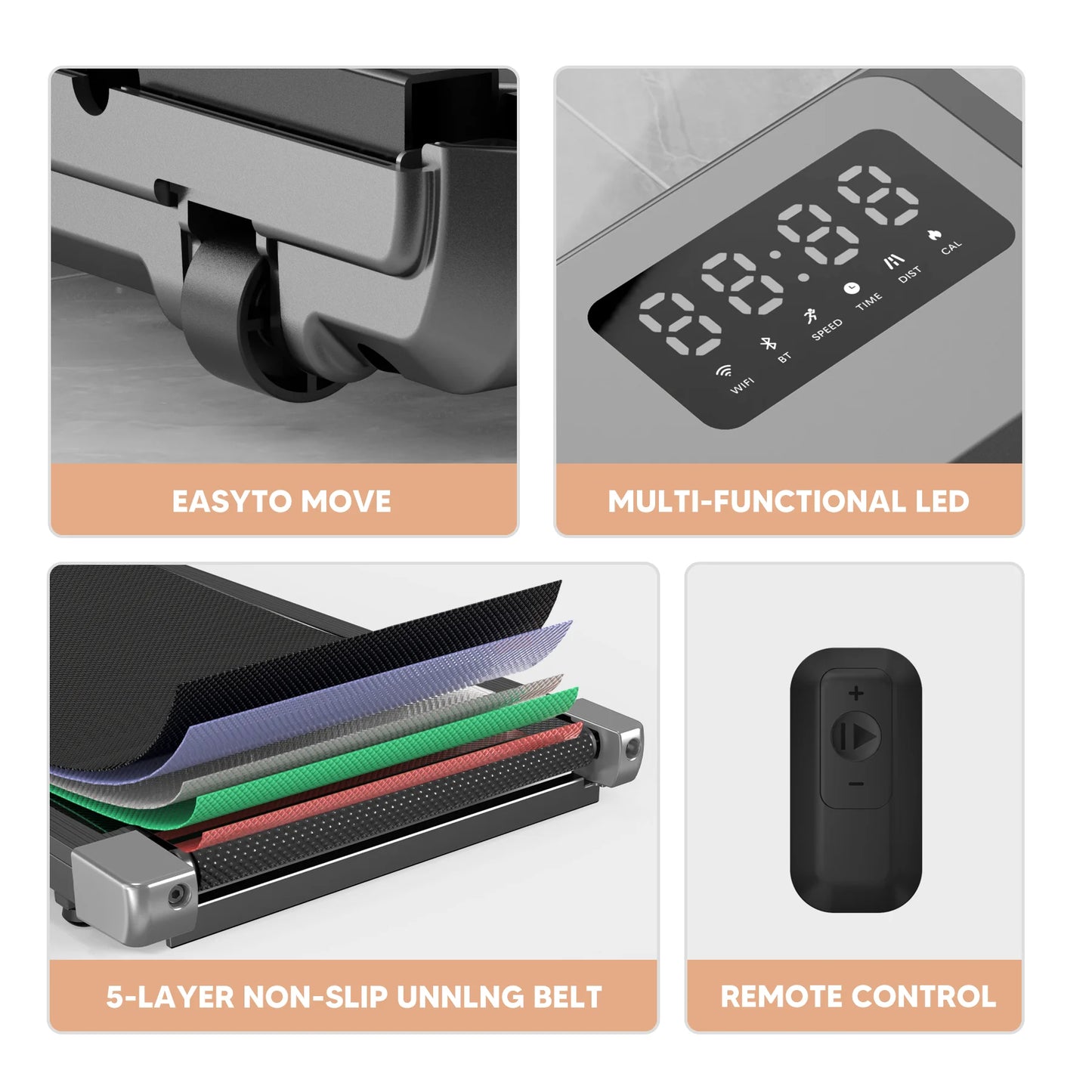 Superun 2in1 Run Walking Desk Treadmill for Home Office