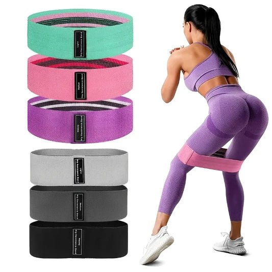 Extra Wide Knitted Hip Exercise Band Set For Glutes
