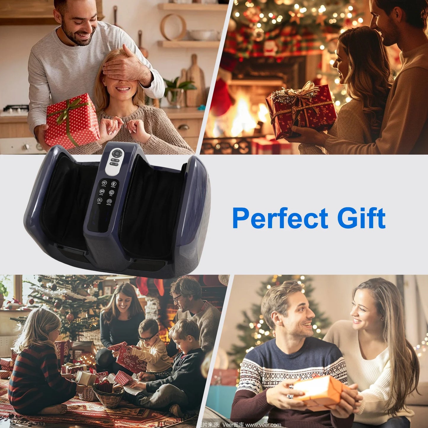 HIMOUTA Shiatsu Foot Massager With Heat For Neuropathy