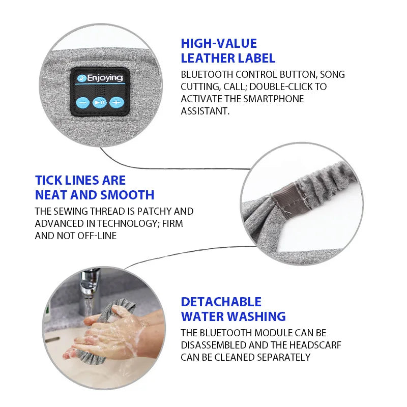 CN Sports Headbands Wireless Bluetooth Headphones Sleep Eye Mask Yoga