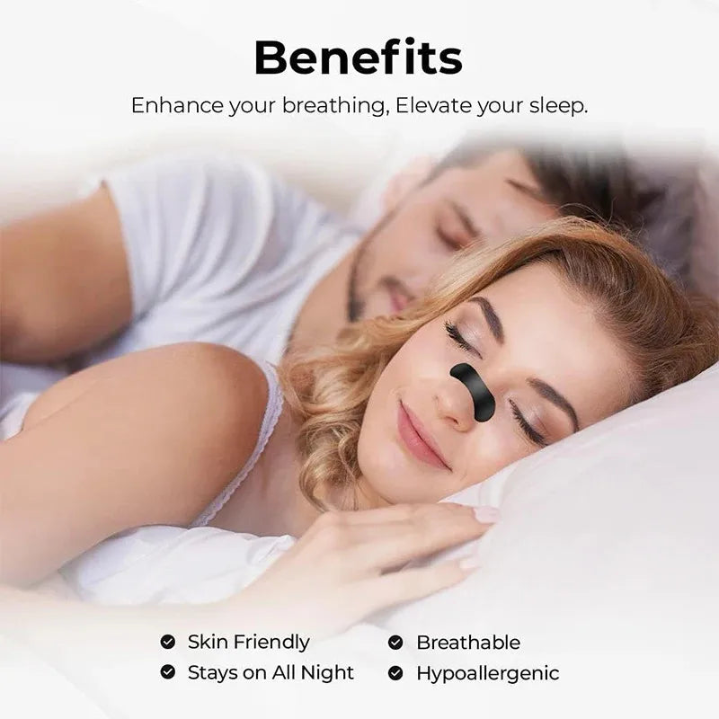 GEESENPAS Anti Snoring Nose Strips For Better Sleep Breathe Well Nasal Patches Pack