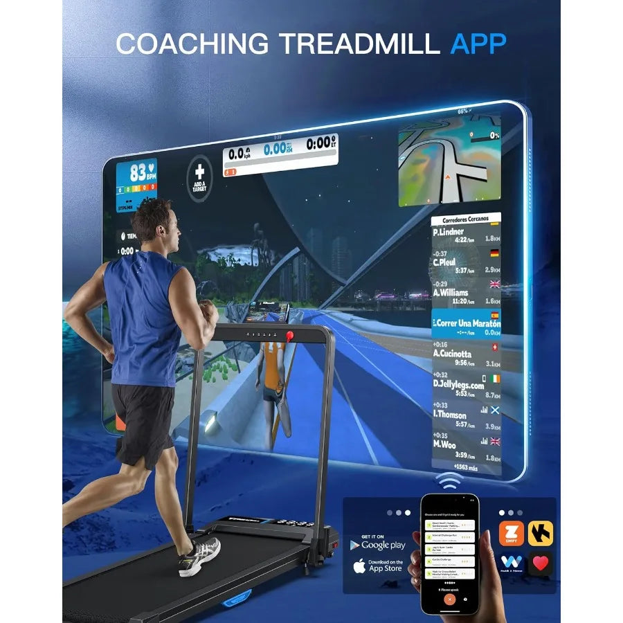 XMSJ Commercial Grade 4HP Brushless Treadmill With 12 Auto Incline