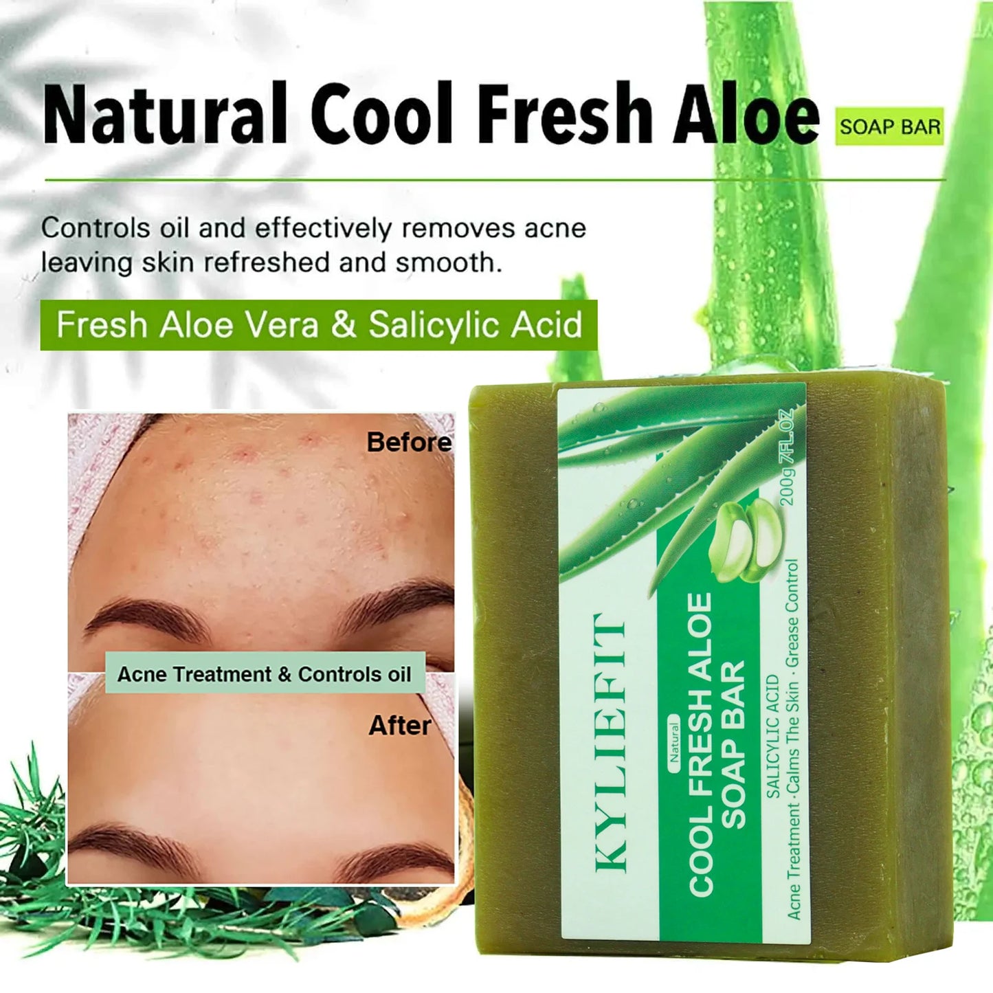 AILKE Aloe Vera Soap For Clear Skin And Hydration