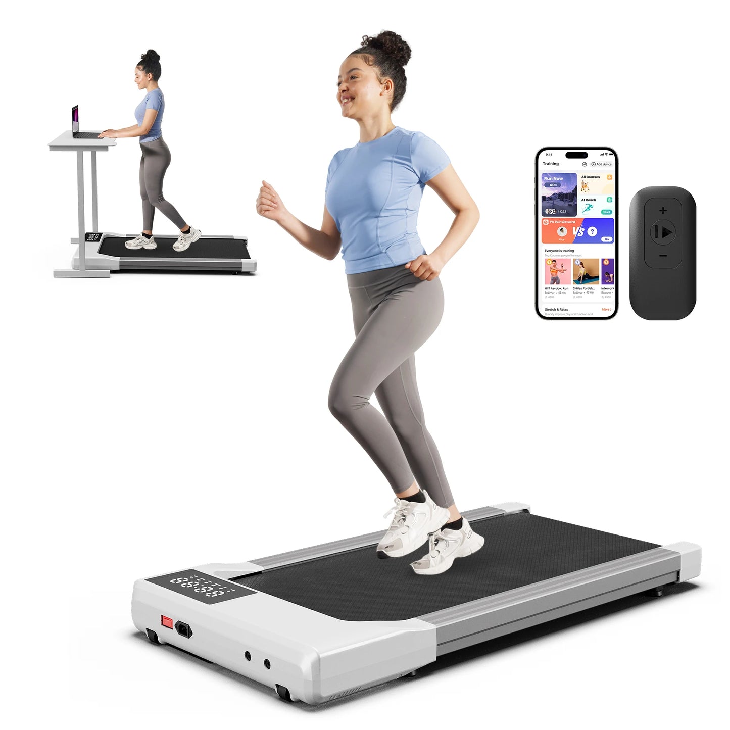 Superun 3-in-1 Comprehensive Treadmill With 2.5HP Ultra-Quiet Drive System HomeOffice