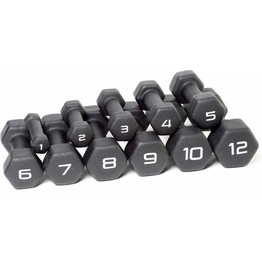 Neoprene Dumbbells 9 Lb Pair Non Slip Quiet Hand Weights
