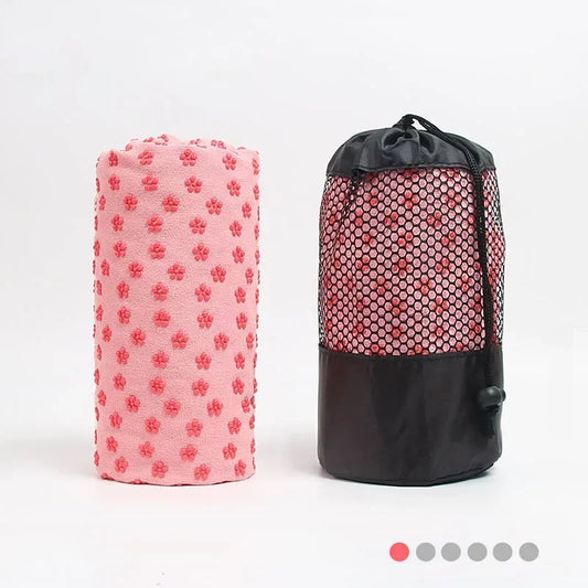 Non Slip Bamboo Fiber Yoga Towel Hot Yoga And Pilates