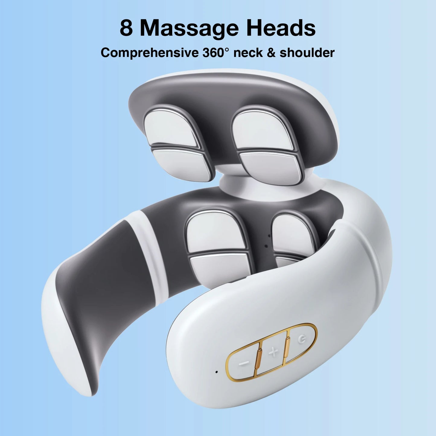 Electronic Neck And Shoulder Massager With Heat Shiatsu 3D Kneading