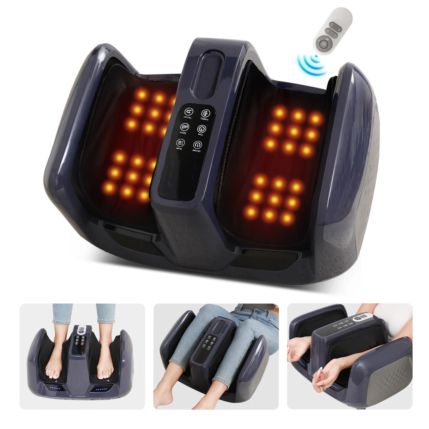 HIMOUTA Shiatsu Foot Massager With Heat For Neuropathy