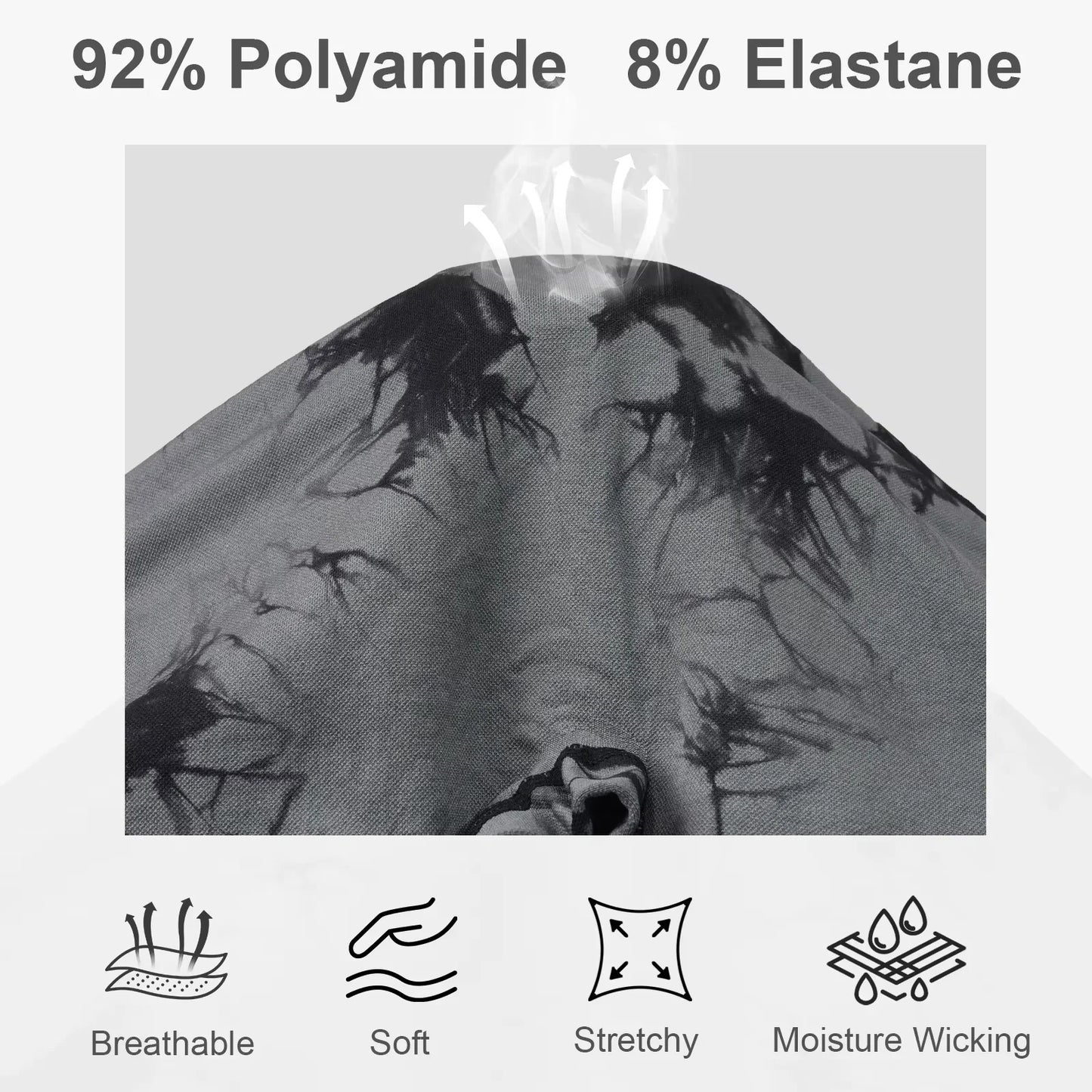 Jiangxi Women's Seamless High-Waist Tie-Dye Yoga Shorts