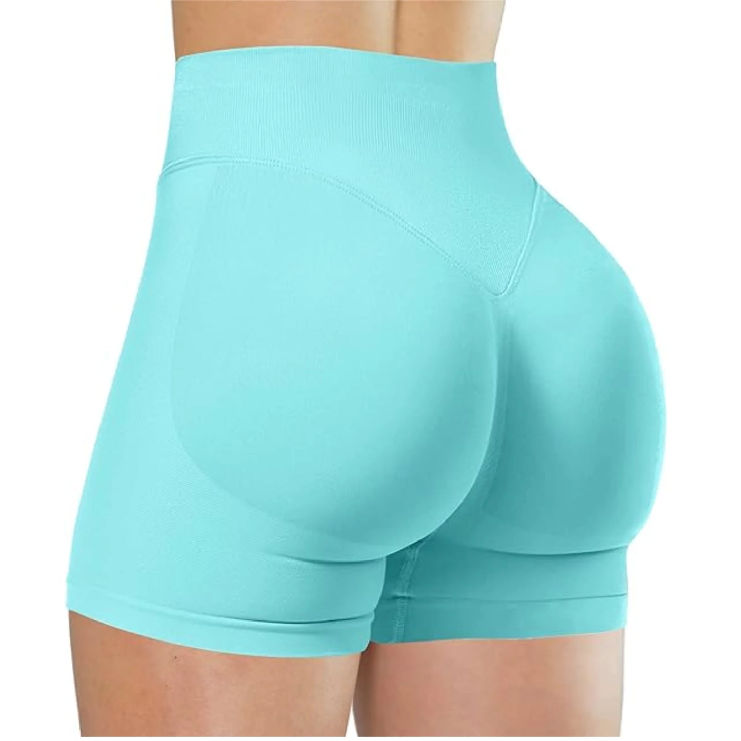 High Waisted Yoga Shorts For Women Seamless Fitness