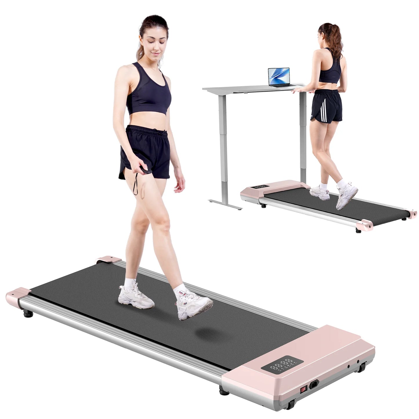 Driving Walking Pad Mini Treadmill Under Desk For Home Office