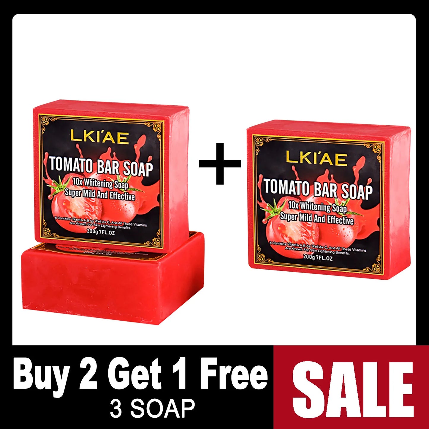 AILKE Tomato Soap Bar Organic Whitening For Face And Body