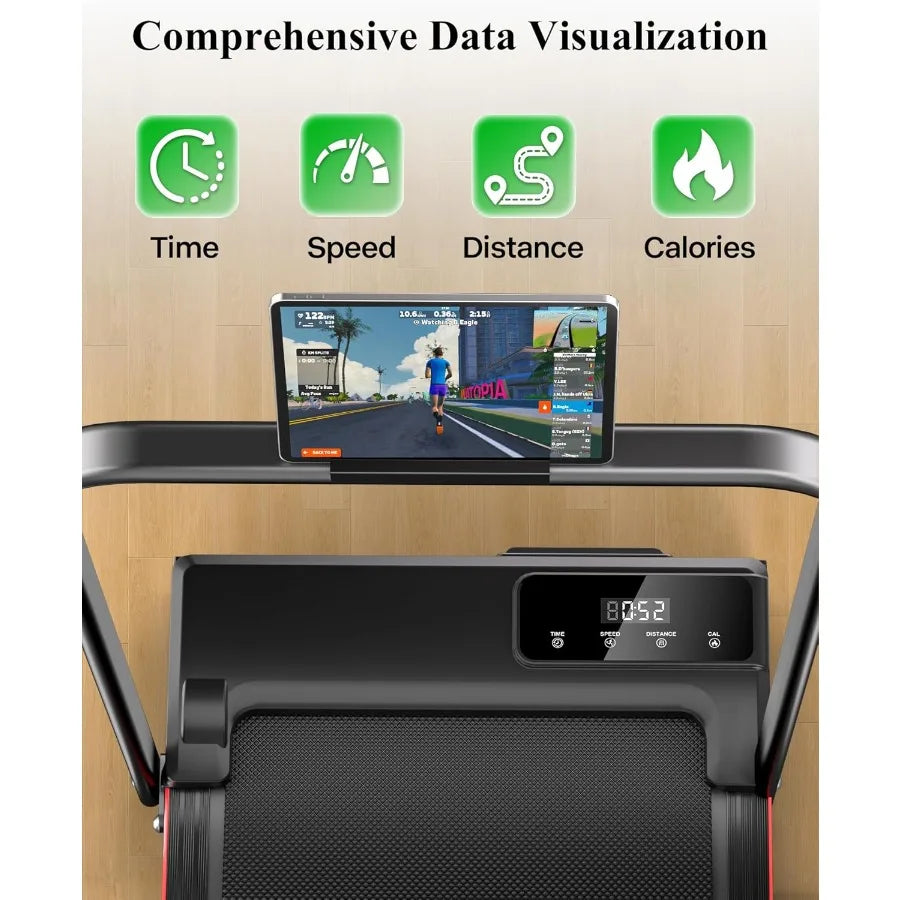 XMSJ Walking Pad Treadmill Under Desk With Incline And Bluetooth