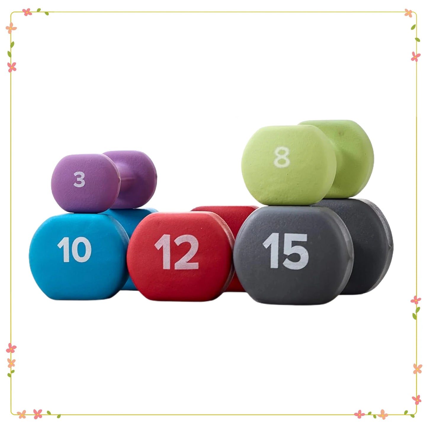 Neoprene Coated Dumbbell Hand Weight For Home Gym Equipment