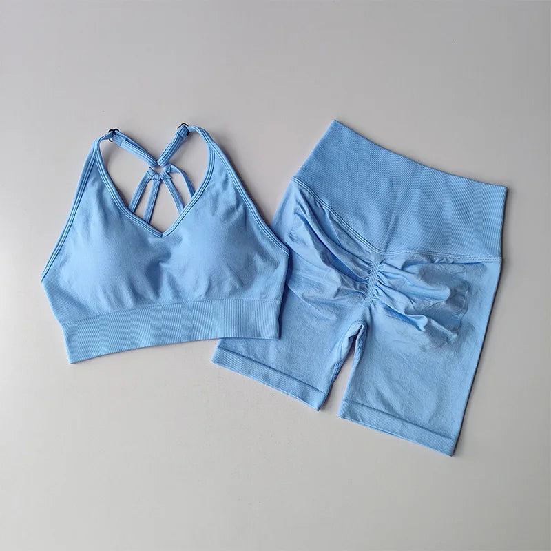 CN Women 2-Piece Yoga Set High Waist Gym Wear