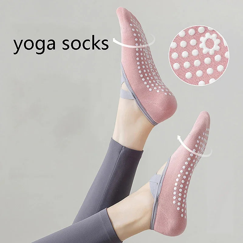 Yoga Socks Anti Slip Sweat Absorbent Breathable For Women