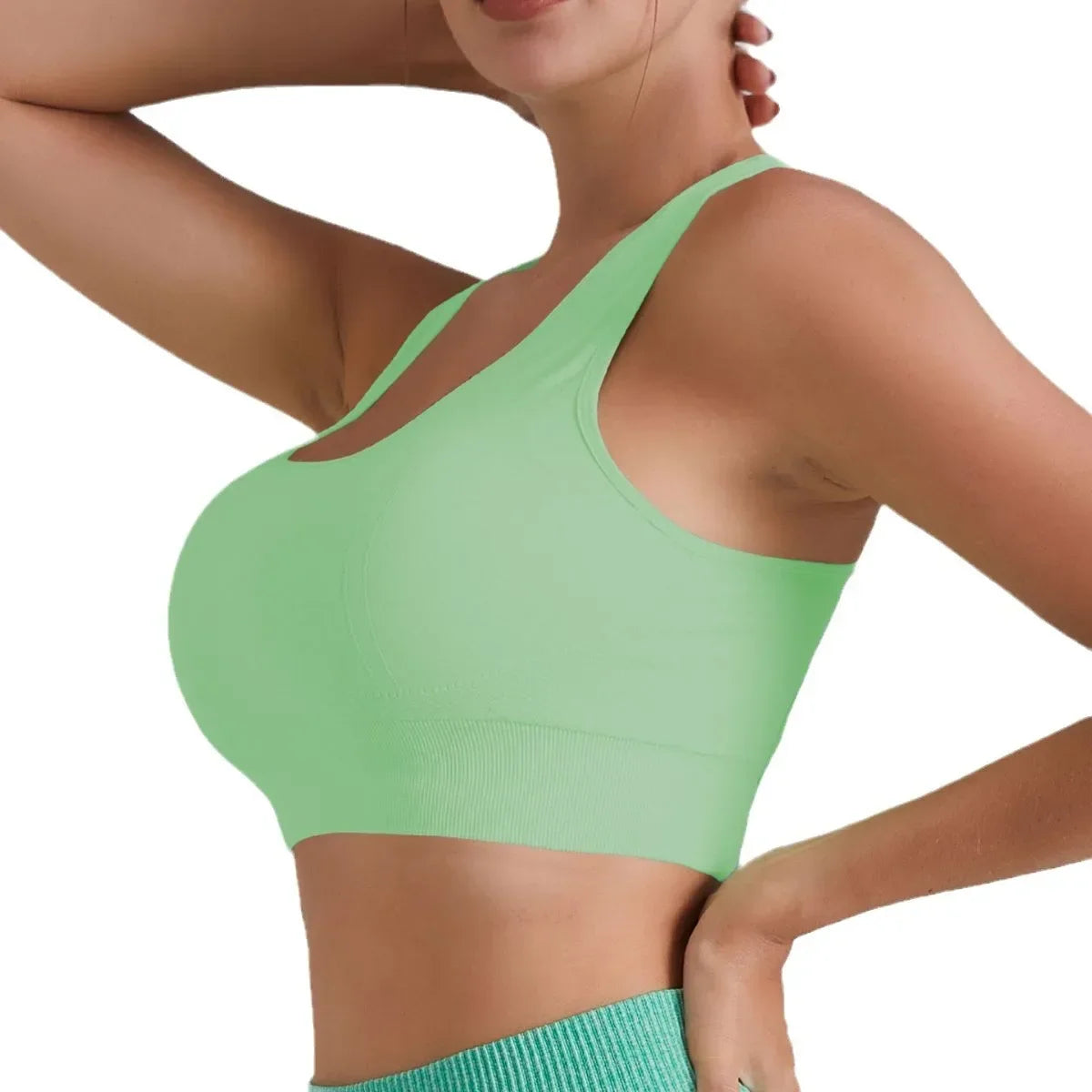 Women's Pocket Anti Shock Yoga Top Quick Dry Running Sportswear