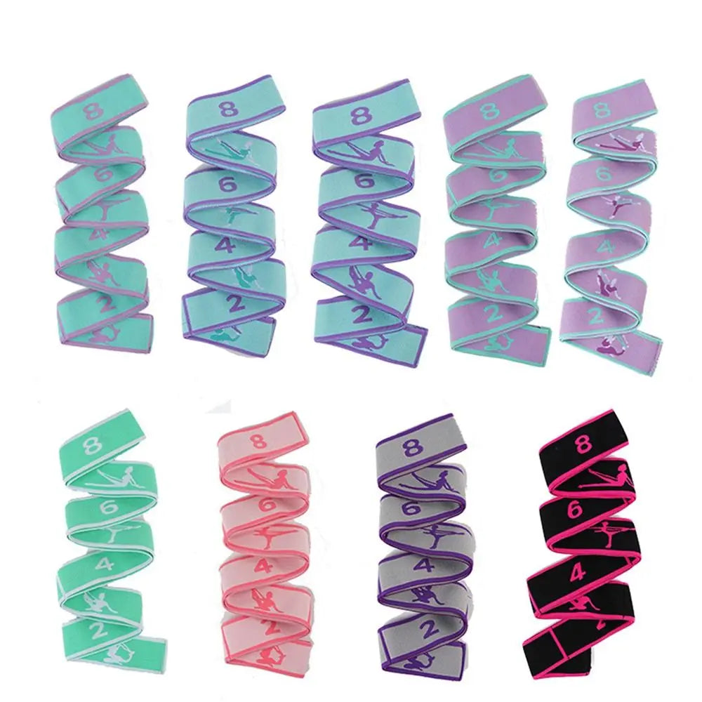 Yoga Stretch Band Belt For Yoga And Pilates Home Workout