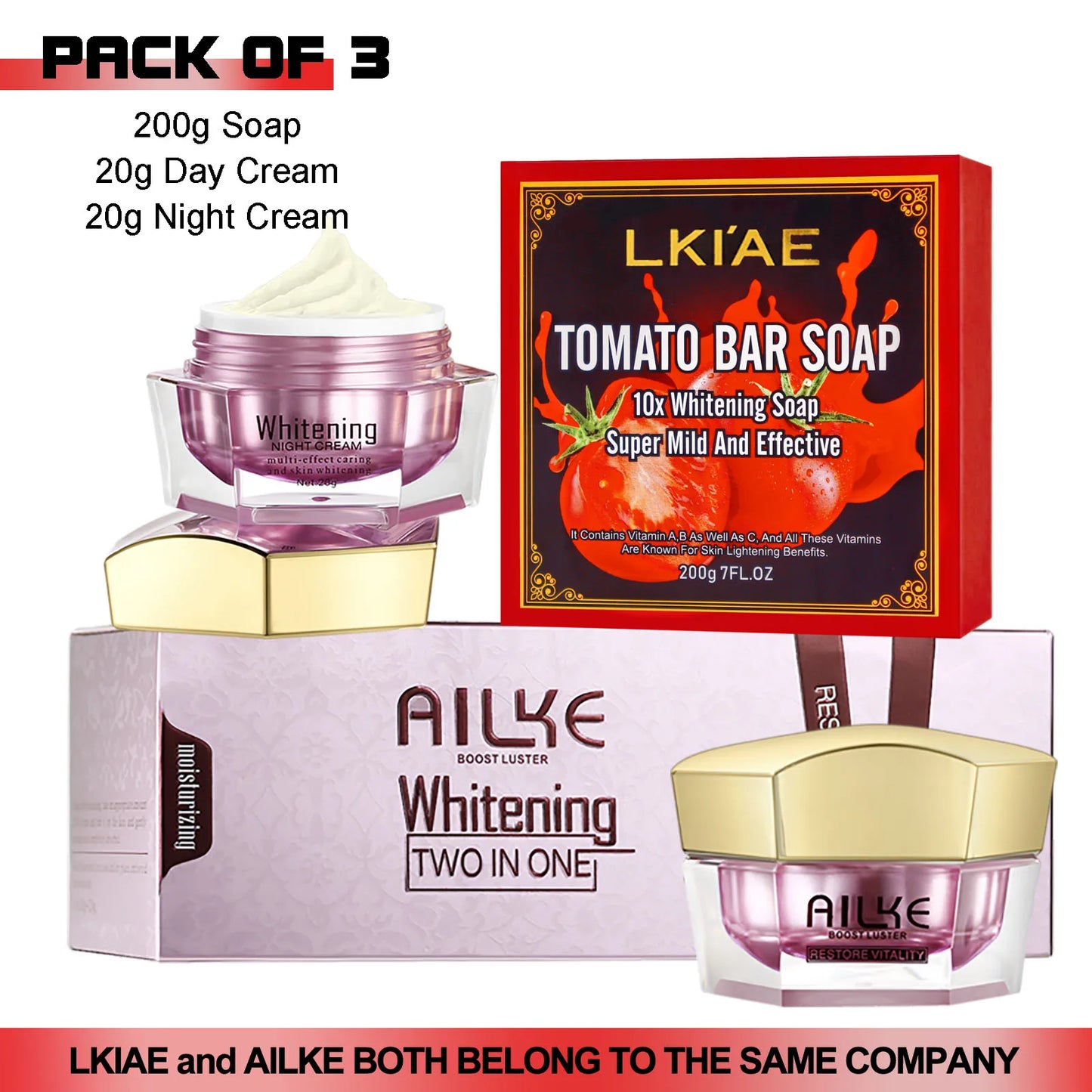 AILKE Tomato Soap Bar Organic Whitening For Face And Body