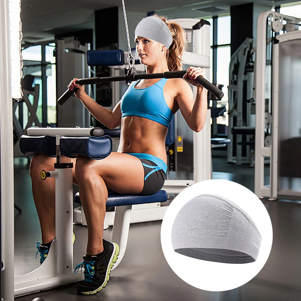 Unisex Sports Headband Wide Hair Wrap For Yoga Gym Running Sweatband