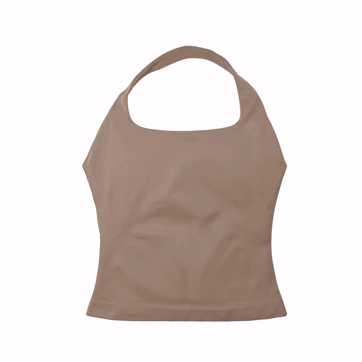 Gym Halter Top Women Longline Strappy Padded Yoga Activewear