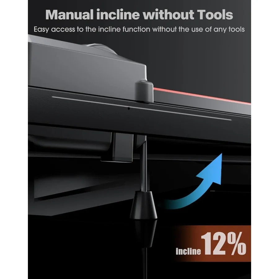 XMSJ Walking Pad Treadmill Under Desk With Incline And Bluetooth