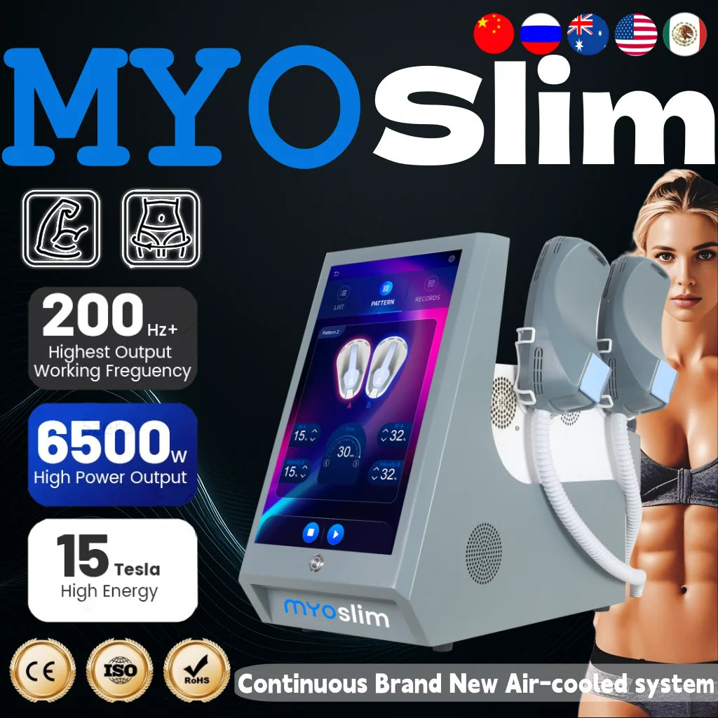 Myoslim 6500W RF EMS Body Sculpt Machine For Salon Pro