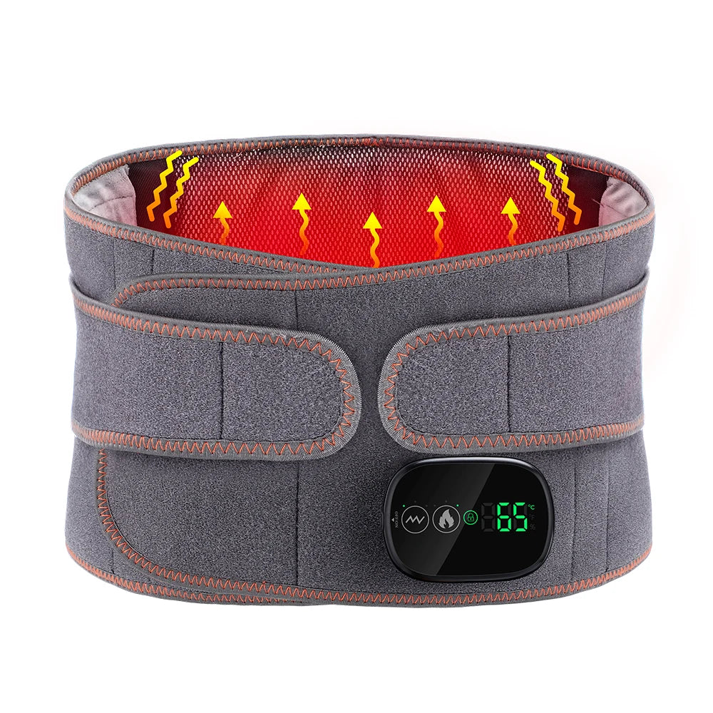 Hailicare Heating Vibration Massager Belt With Red Light Therapy